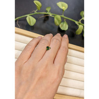 0.95 Ct. Yellowish Green Sapphire from Ceylon (Sri Lanka) Life Style