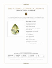 0.88 Ct. Yellowish Green Sapphire from Ceylon (Sri Lanka) Scan Report