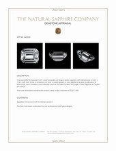 3.07 Ct. White Sapphire from Ceylon (Sri Lanka) Appraisal