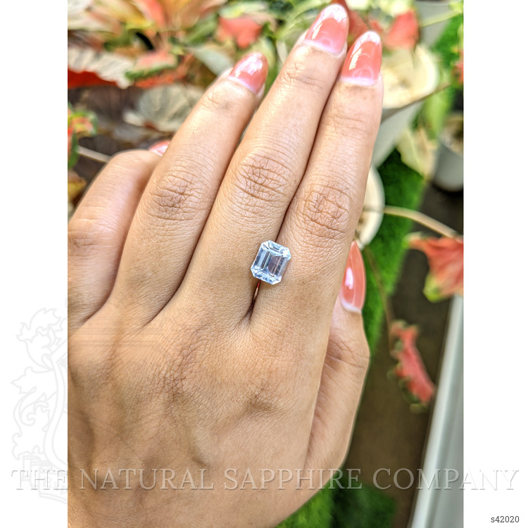 3.07 Ct. White Sapphire from Ceylon (Sri Lanka)