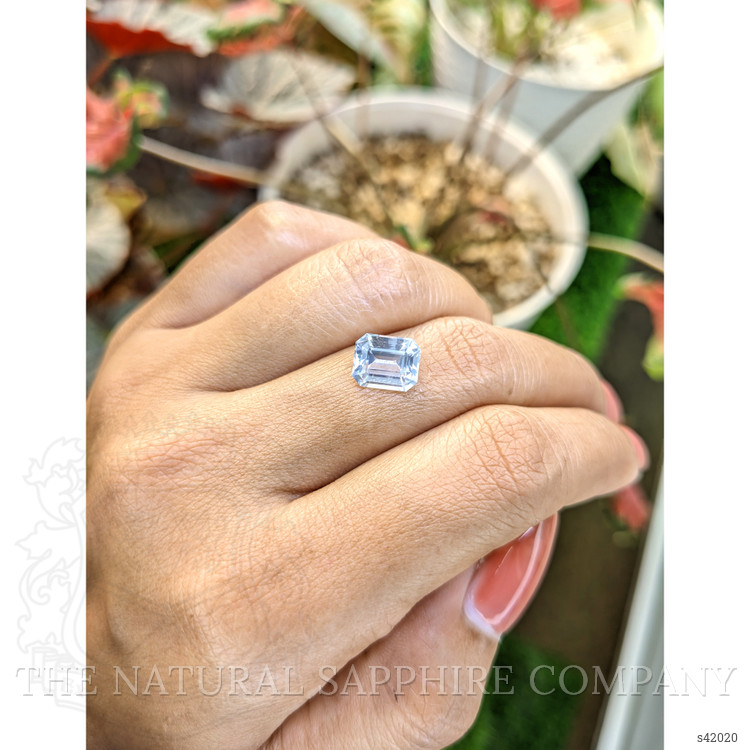 3.07 Ct. White Sapphire from Ceylon (Sri Lanka)