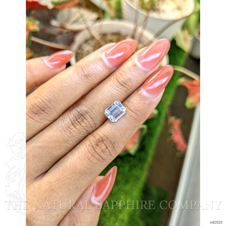 3.07 Ct. White Sapphire from Ceylon (Sri Lanka)