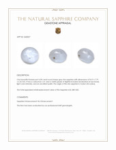 4.28 Ct. Grey Star Sapphire from Ceylon (Sri Lanka) Appraisal