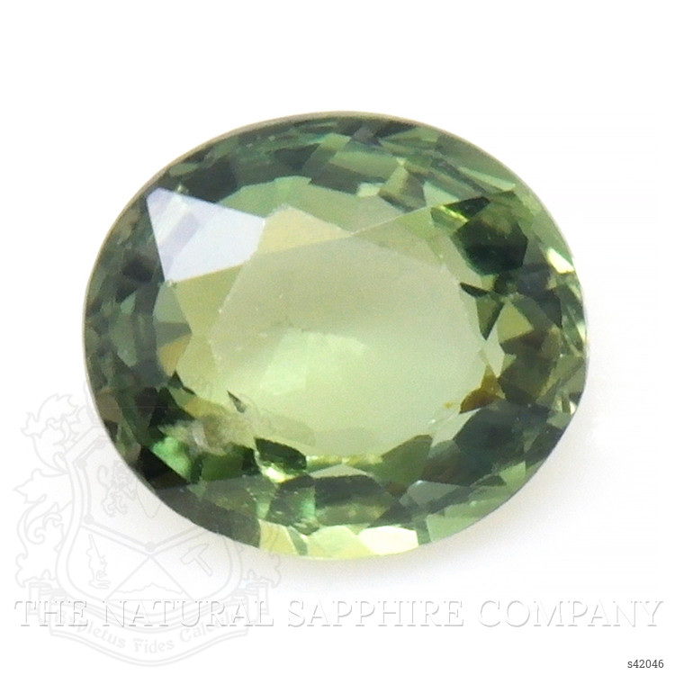0.72 Ct. Green Sapphire from Ceylon (Sri Lanka)
