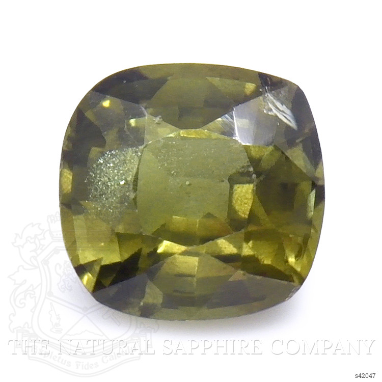 0.86 Ct. Yellowish Green Sapphire from Ceylon (Sri Lanka)