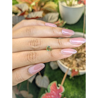 0.74 Ct. Yellowish Green Sapphire from Ceylon (Sri Lanka) Life Style