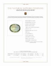 0.95 Ct. Yellowish Green Sapphire from Ceylon (Sri Lanka) Scan Report