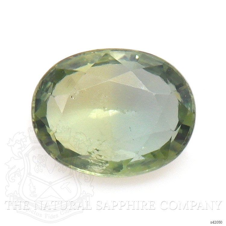 0.95 Ct. Yellowish Green Sapphire from Ceylon (Sri Lanka)