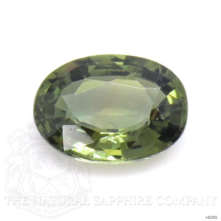 0.90 Ct. Yellowish Green Sapphire from Ceylon (Sri Lanka)