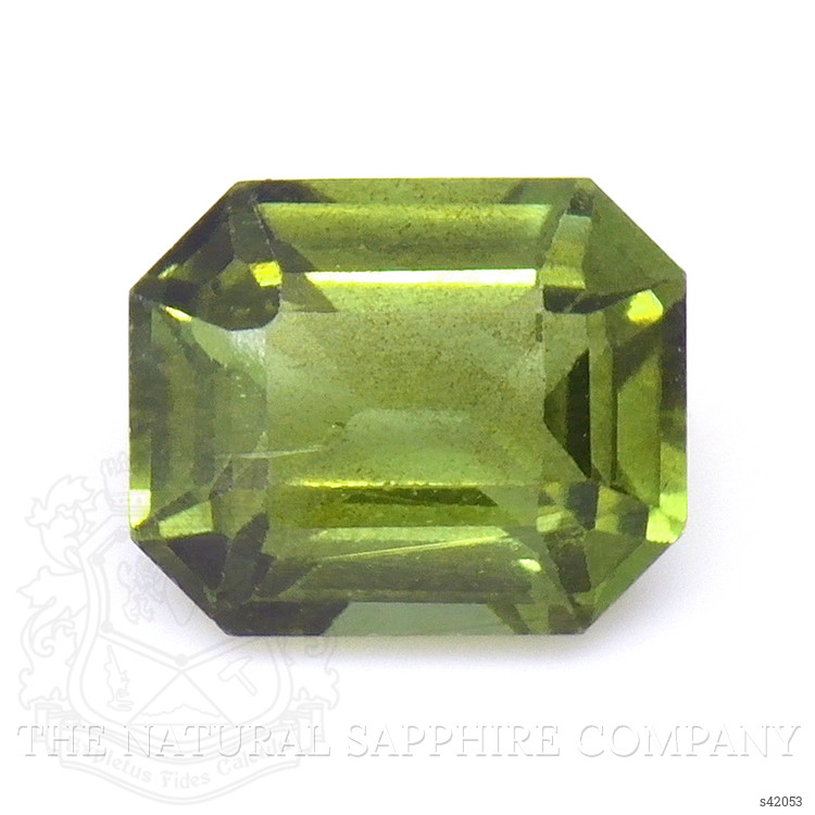 0.79 Ct. Yellowish Green Sapphire from Ceylon (Sri Lanka)