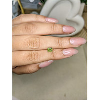 0.79 Ct. Yellowish Green Sapphire from Ceylon (Sri Lanka) Life Style