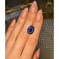7.19 Ct. Blue Sapphire from Ceylon (Sri Lanka) Life Style