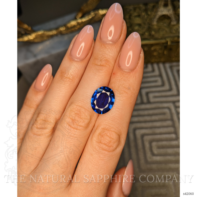 7.19 Ct. Blue Sapphire from Ceylon (Sri Lanka)