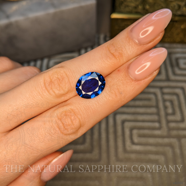 7.19 Ct. Blue Sapphire from Ceylon (Sri Lanka)