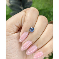 1.02 Ct. Greenish Blue Sapphire from Ceylon (Sri Lanka) Life Style