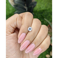 1.13 Ct. White Sapphire from Ceylon (Sri Lanka) Life Style