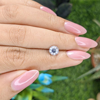 1.13 Ct. White Sapphire from Ceylon (Sri Lanka) Life Style