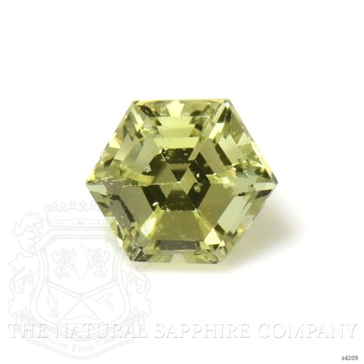 0.16 Ct. Greenish Yellow Sapphire from Ceylon (Sri Lanka)