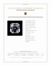 1.06 Ct. White Sapphire from Ceylon (Sri Lanka) Scan Report