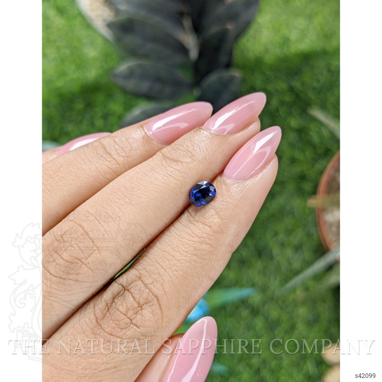 0.79 Ct. Blue Sapphire from Ceylon (Sri Lanka)