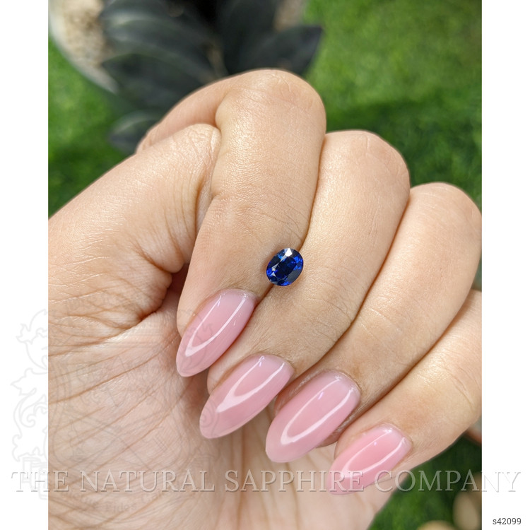 0.79 Ct. Blue Sapphire from Ceylon (Sri Lanka)