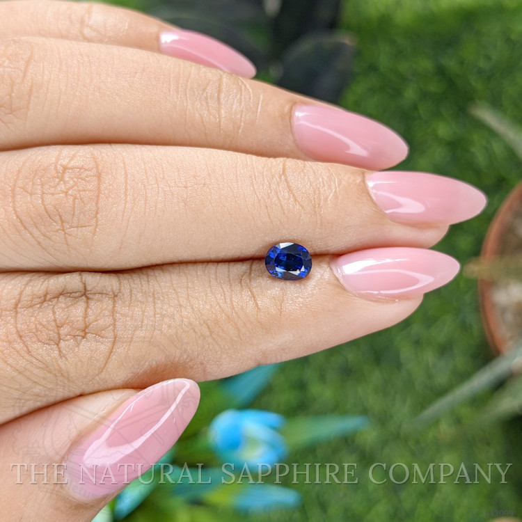 0.79 Ct. Blue Sapphire from Ceylon (Sri Lanka)