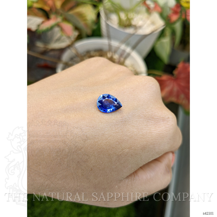 3.62 Ct. Blue Sapphire from Ceylon (Sri Lanka)