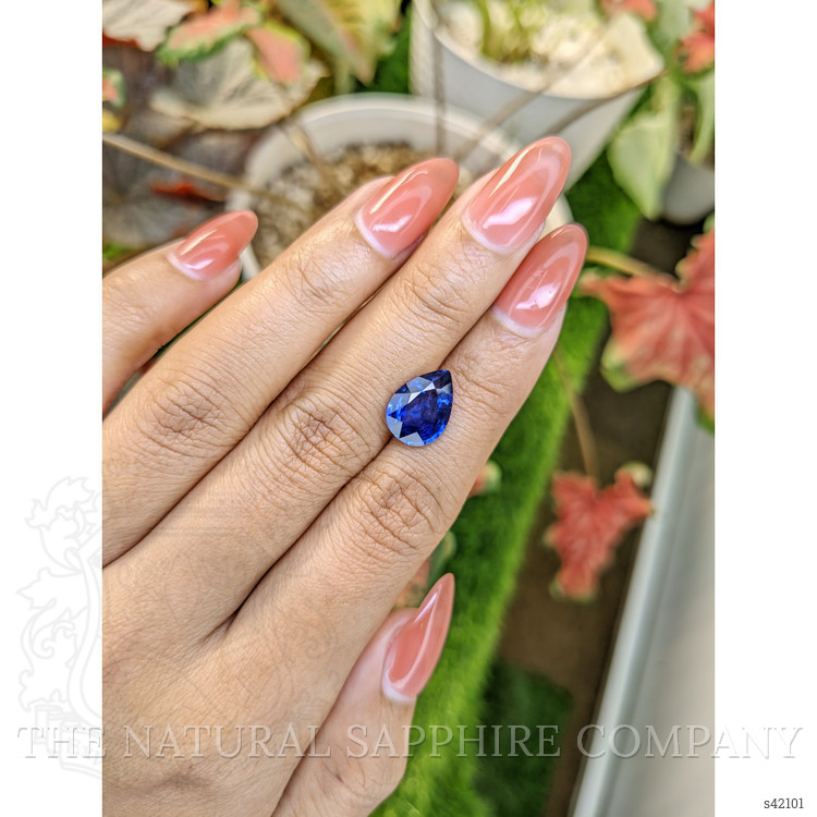 3.62 Ct. Blue Sapphire from Ceylon (Sri Lanka)