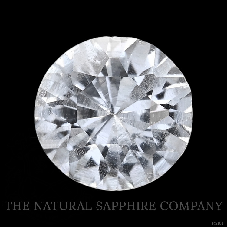 0.72 Ct. White Sapphire from Ceylon (Sri Lanka)
