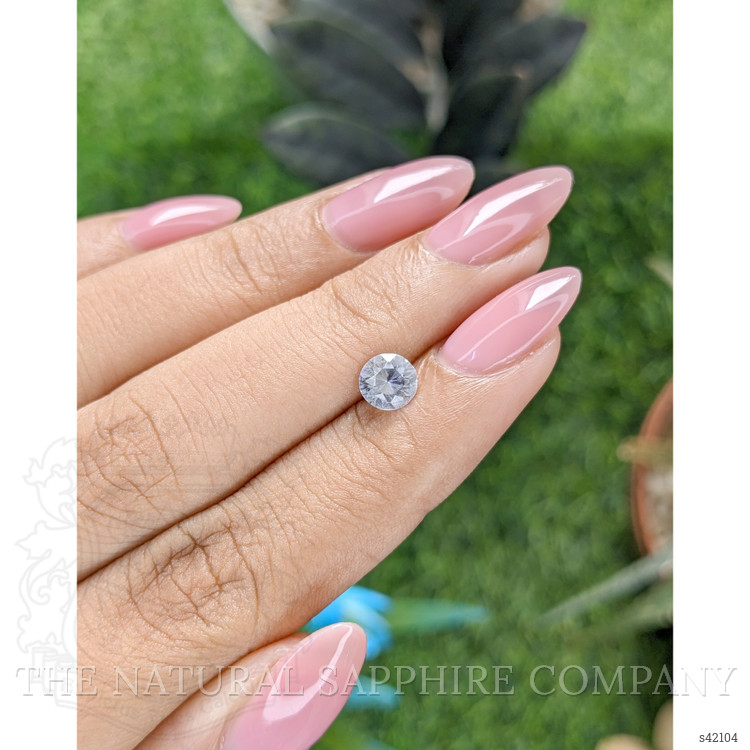 0.72 Ct. White Sapphire from Ceylon (Sri Lanka)