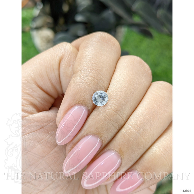 0.72 Ct. White Sapphire from Ceylon (Sri Lanka)