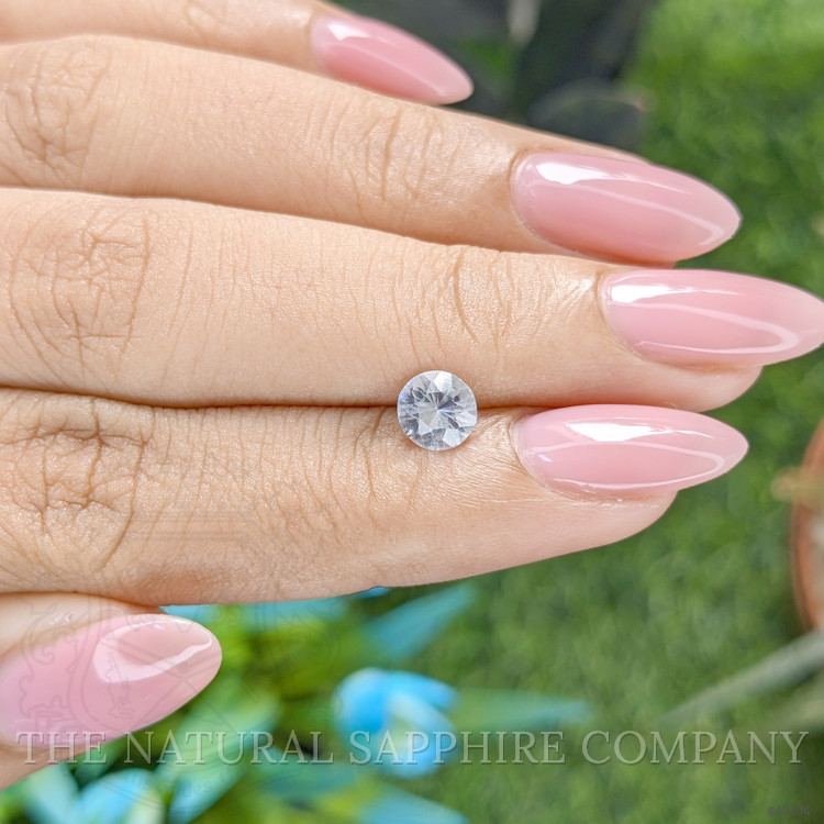 0.72 Ct. White Sapphire from Ceylon (Sri Lanka)