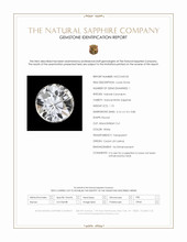 1.10 Ct. White Sapphire from Ceylon (Sri Lanka) Scan Report