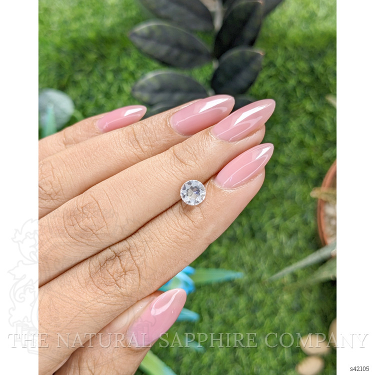 1.10 Ct. White Sapphire from Ceylon (Sri Lanka)