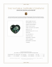2.09 Ct. Bluish Green Sapphire from Madagascar Scan Report