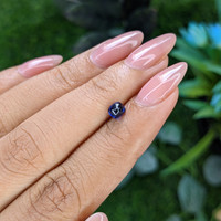 0.60 Ct. Blue Cabochon Sapphire from Tanzania Life Style