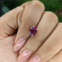 2.37 Ct. Purplish Pink Sapphire from Madagascar Life Style