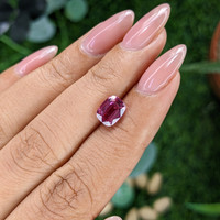 2.37 Ct. Purplish Pink Sapphire from Madagascar Life Style