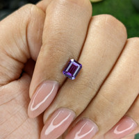 1.29 Ct. Purple Sapphire from Madagascar Life Style