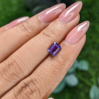 1.29 Ct. Purple Sapphire from Madagascar Life Style