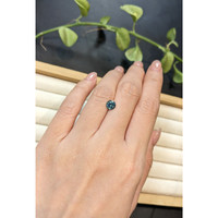1.04 Ct. Bluish Green Sapphire from Montana Life Style