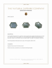 2.51 Ct. Greenish Blue Sapphire from Montana Appraisal