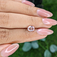 1.24 Ct. Peach Sapphire from Madagascar Life Style