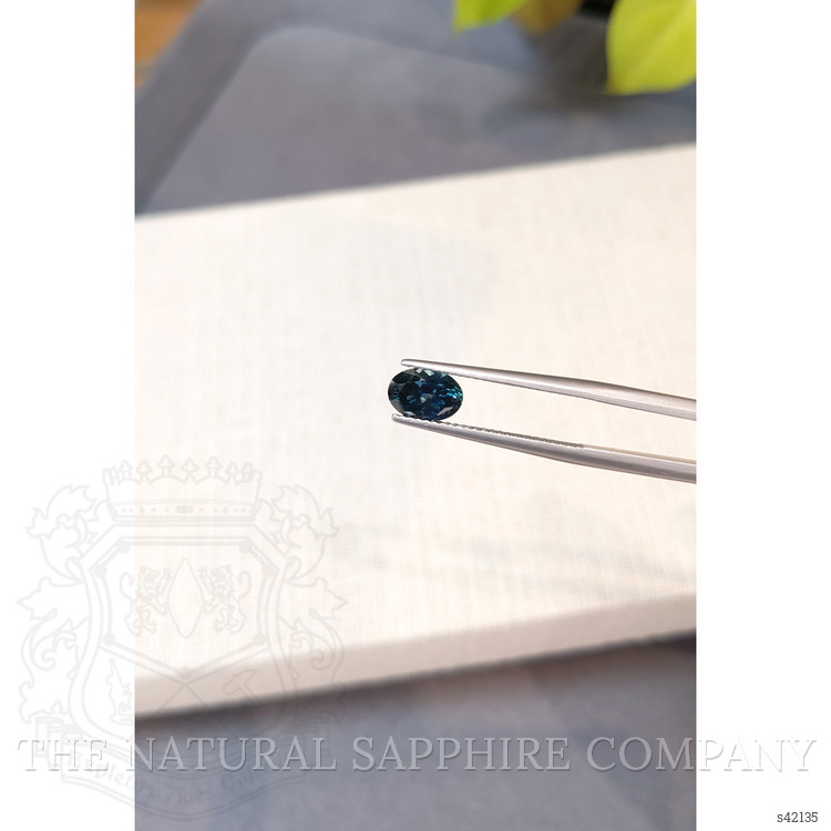 1.38 Ct. Greenish Blue Sapphire from Montana