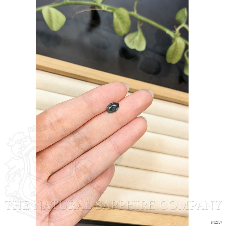 1.38 Ct. Bluish Green Sapphire from Montana