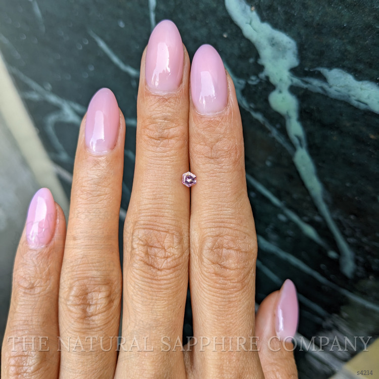 0.22 Ct. Reddish Pink Sapphire from Ceylon (Sri Lanka)