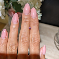 0.22 Ct. Reddish Pink Sapphire from Ceylon (Sri Lanka) Life Style