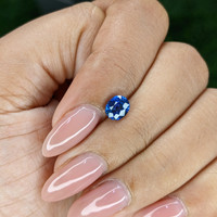 0.98 Ct. Blue Sapphire from Tanzania Life Style