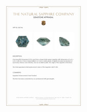 0.96 Ct. Bluish Green Sapphire from Montana Appraisal