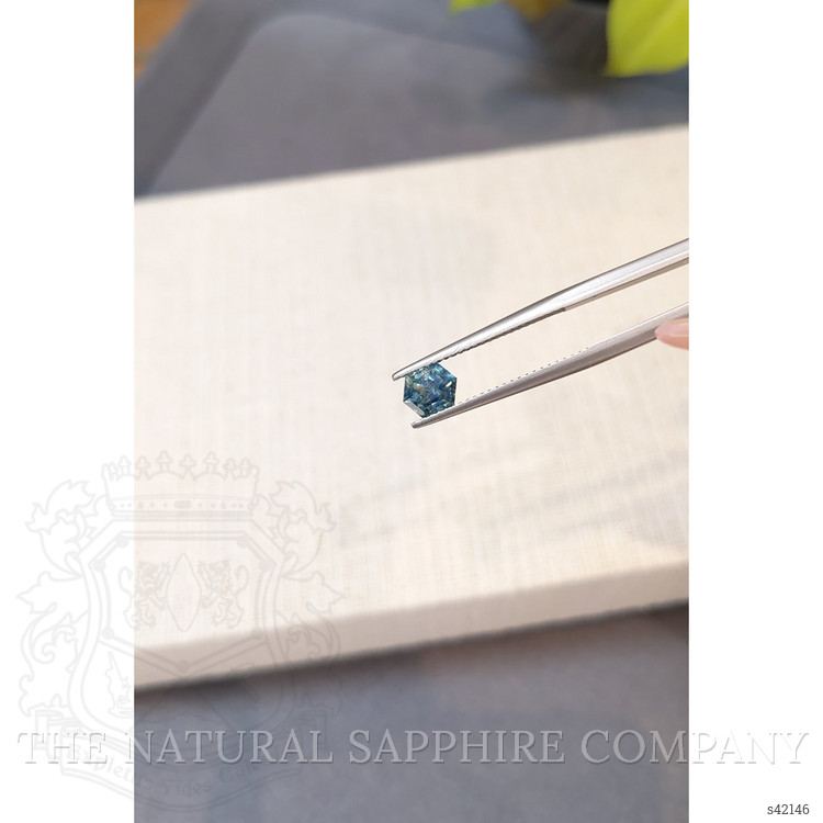0.96 Ct. Bluish Green Sapphire from Montana